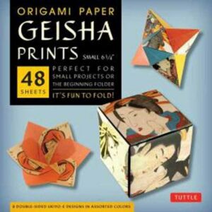 Origami Paper - Geisha Prints - Small 6 3/4" - 48 Sheets