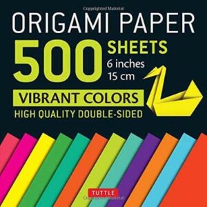 Origami Paper 500 sheets Vibrant Colors 6" (15 cm)