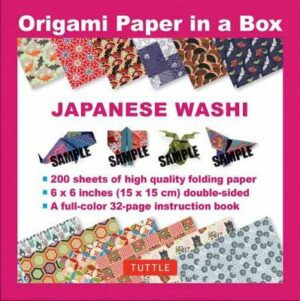 Origami Paper in a Box - Japanese Washi Patterns 200 sheets