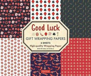 Good Luck Gift Wrapping Papers - 6 Sheets