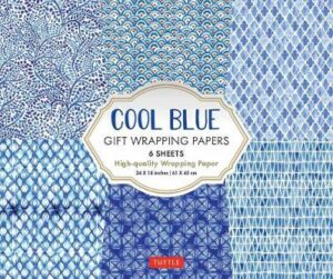 Cool Blue Gift Wrapping Papers - 6 sheets