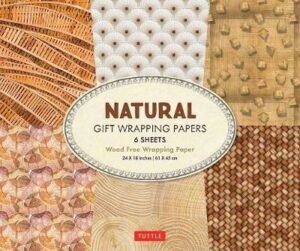 All Natural Gift Wrapping Papers 6 sheets