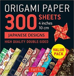 Origami Paper 300 sheets Japanese Designs 4" (10 cm)