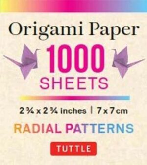 Origami Paper Color Bursts 1,000 sheets 2 3/4 in (7 cm)