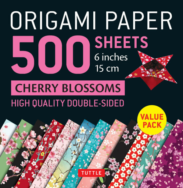 Origami Paper 500 sheets Cherry Blossoms 6 inch (15 cm)