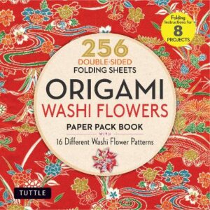 Origami Washi Flowers Paper Pack Book