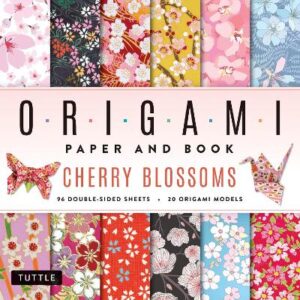 Cherry Blossoms Origami Paper And Book