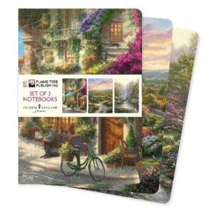 Thomas Kinkade Standard 3 Set Lined & Blank Pages Notebooks
