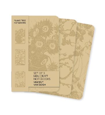 Vincent van Gogh Mini 3 Set Craft Lined & Blank Notebooks Vincent van Gogh Mini 3 Set Craft Lined & Blank Notebooks